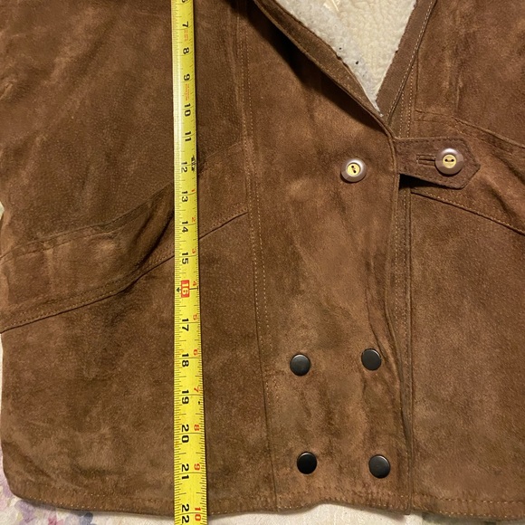 Smart Set Leather Suede Coat Size M - Picture 5 of 13